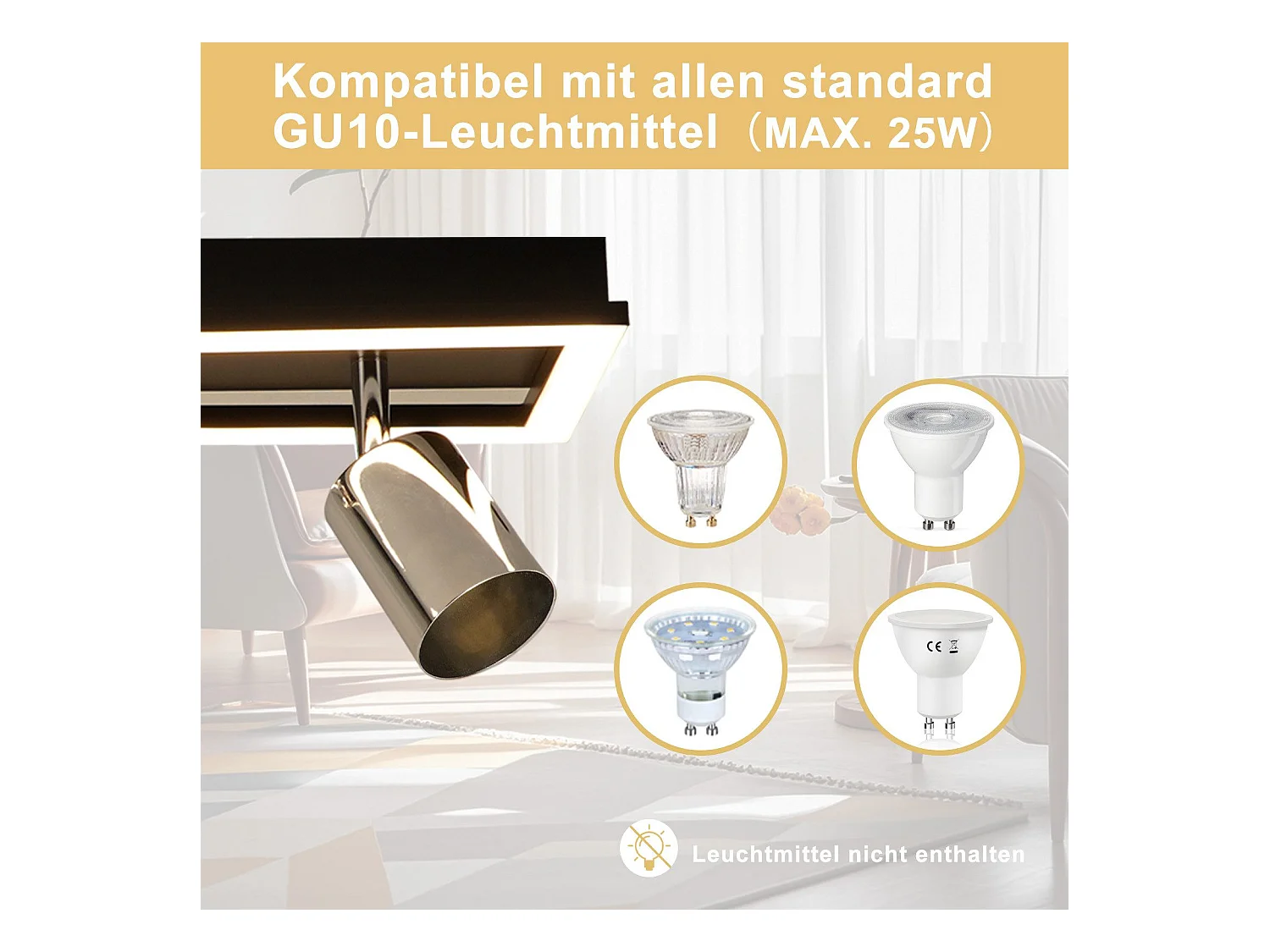 NETTLIFE 2-płomienny GU10 nowoczesny ciepły biały regulowany reflektor sufitowy LED 12W