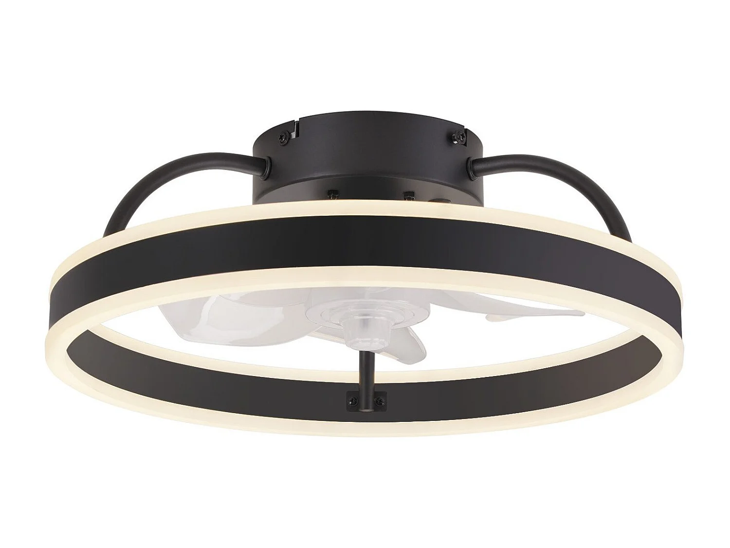 Ventilateur de plafond NETTLIFE avec éclairage 34 W 40 cm silencieux variable 3 températures de couleur et 6 vitesses avec télécommande