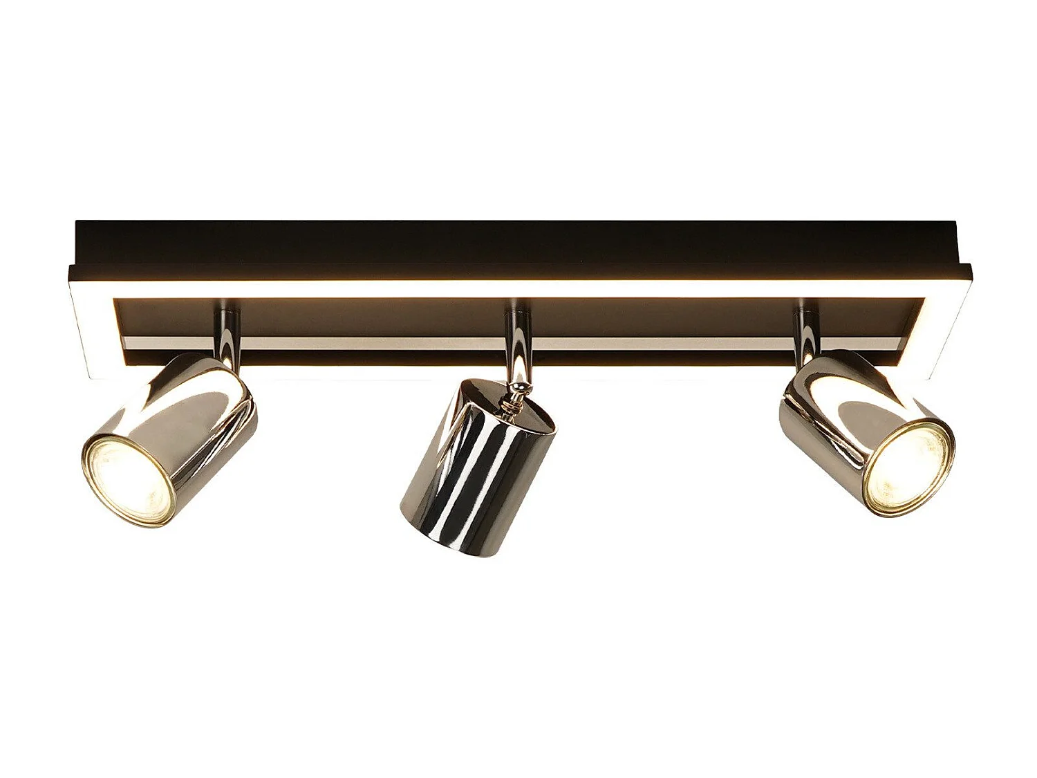 NETTLIFE 3-Flammiger LED Deckenstrahler, Schwarz, GU10, verstellbar, 15W, Warmweiß