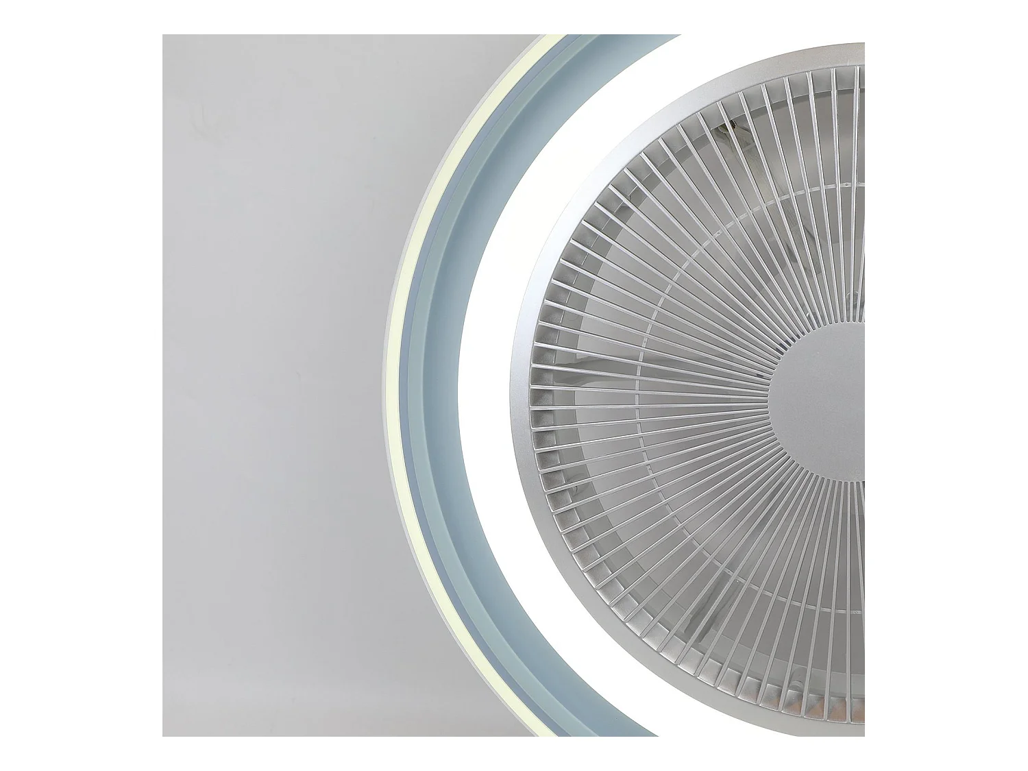 NETTLIFE Deckenventilator mit LED-Beleuchtung und Fernbedienung – Moderne Deckenleuchte, leise, dimmbar, 5-Flügel-Licht