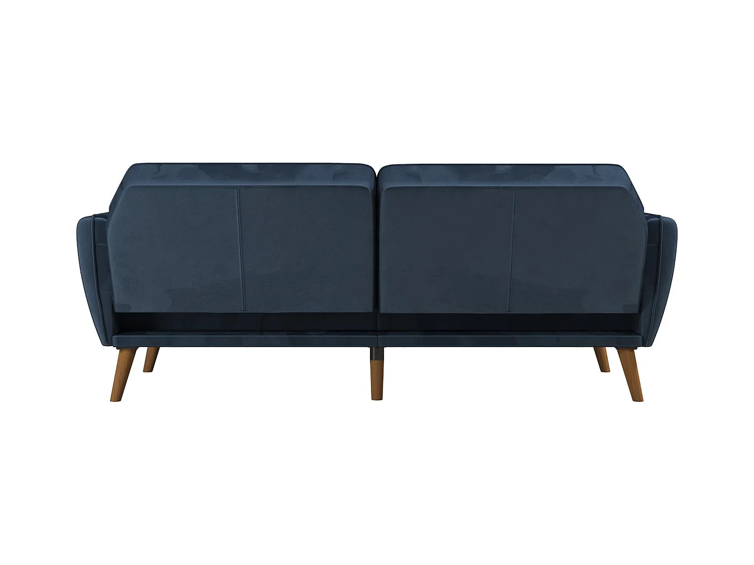 Divano letto 3 posti in velluto blu