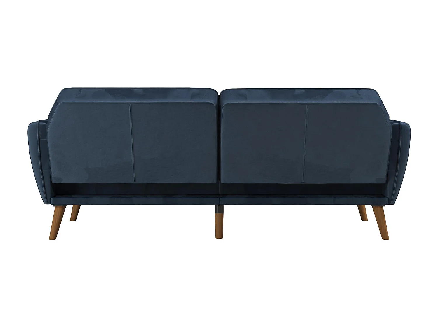 Sofá Cama 3 Plazas en Terciopelo Azul