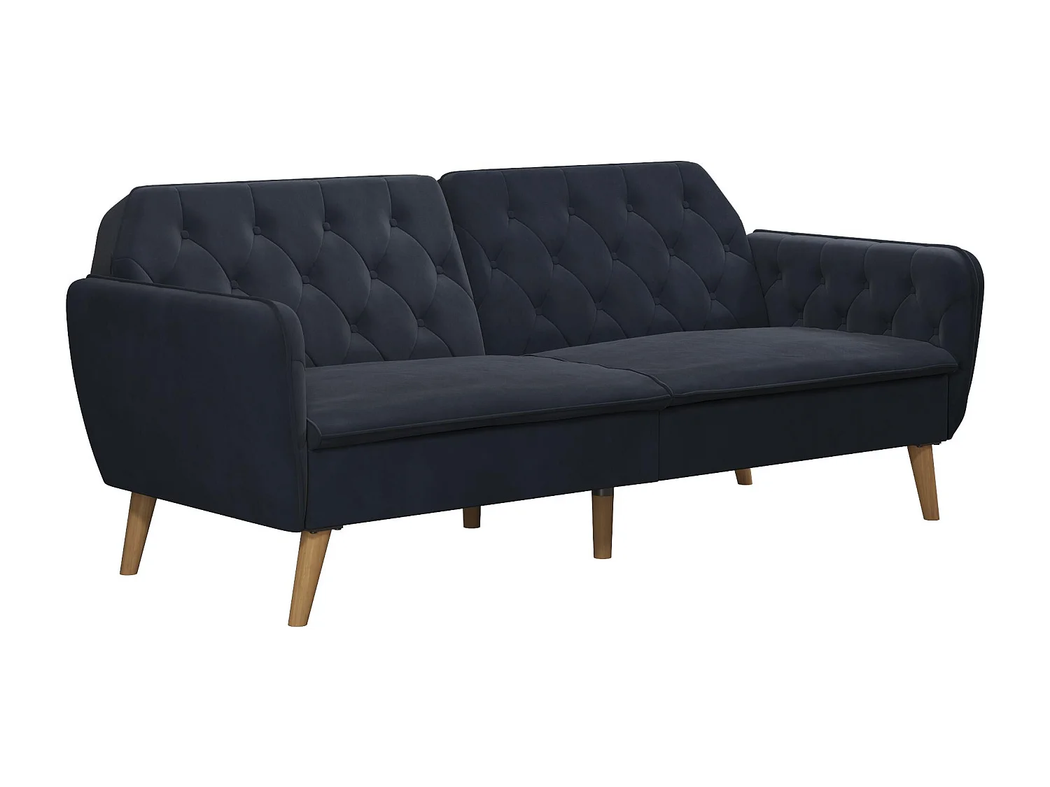 Tallulah | Canapé-lit 3 places en bleu velours