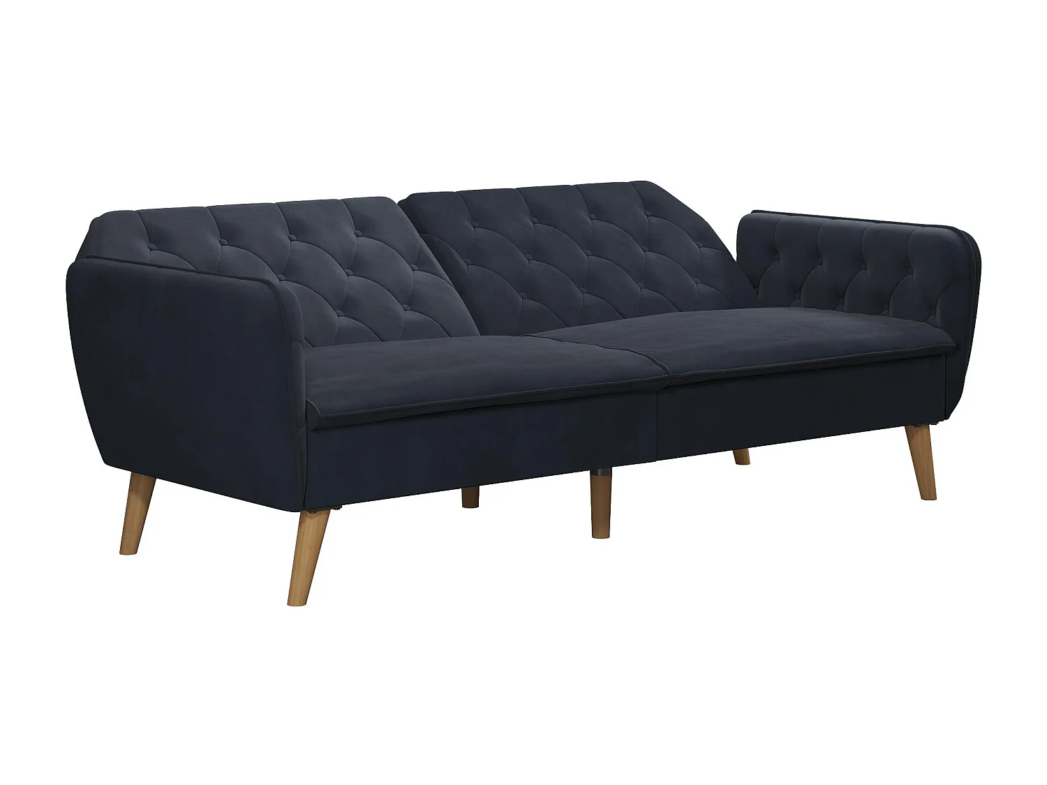 Tallulah | Canapé-lit 3 places en bleu velours