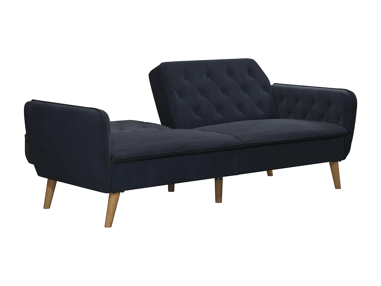 Tallulah | Canapé-lit 3 places en bleu velours