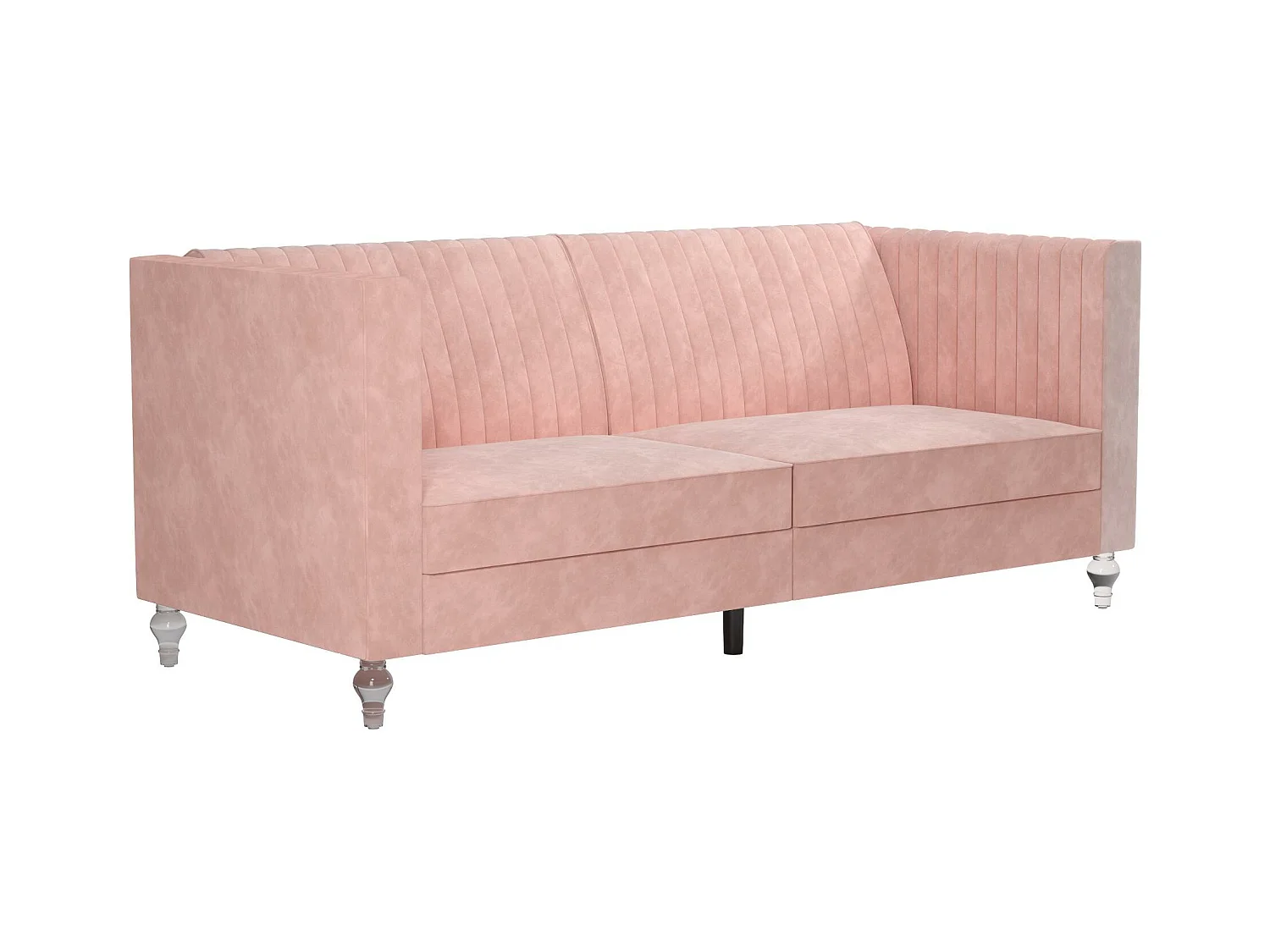 Arabelle | Canapé-lit 3 places en velours rose