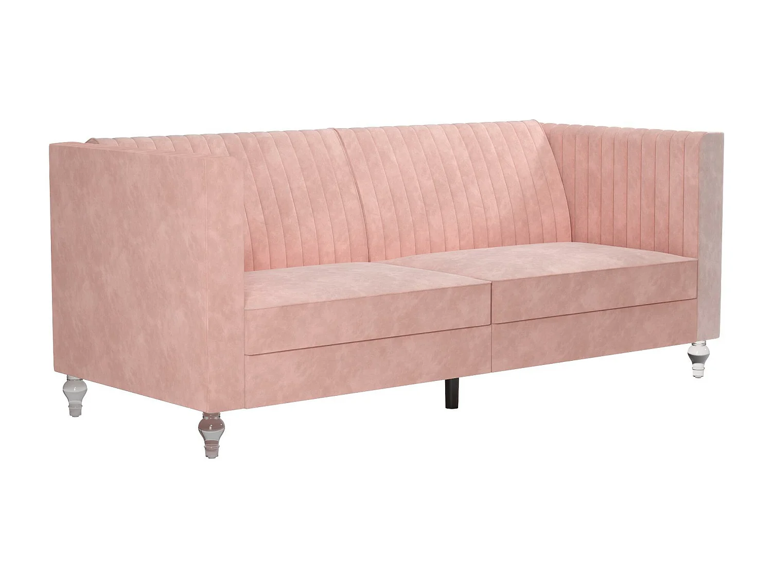 Arabelle | Canapé-lit 3 places en velours rose