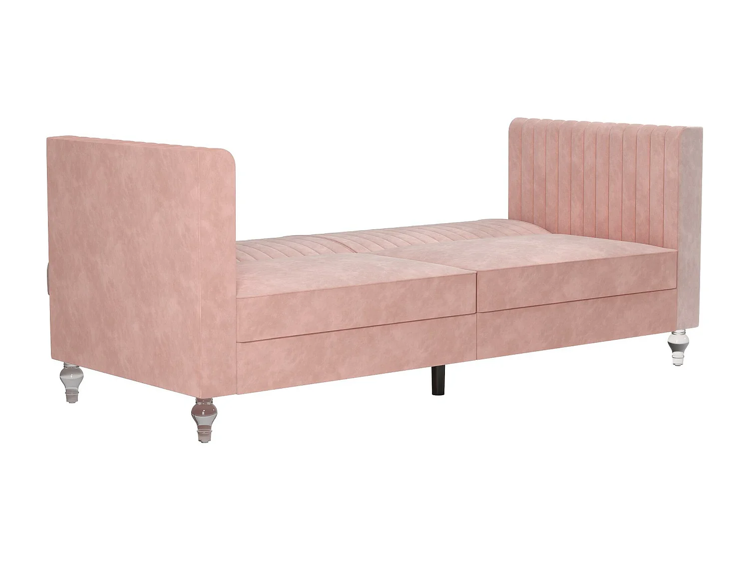 Arabelle | Canapé-lit 3 places en velours rose