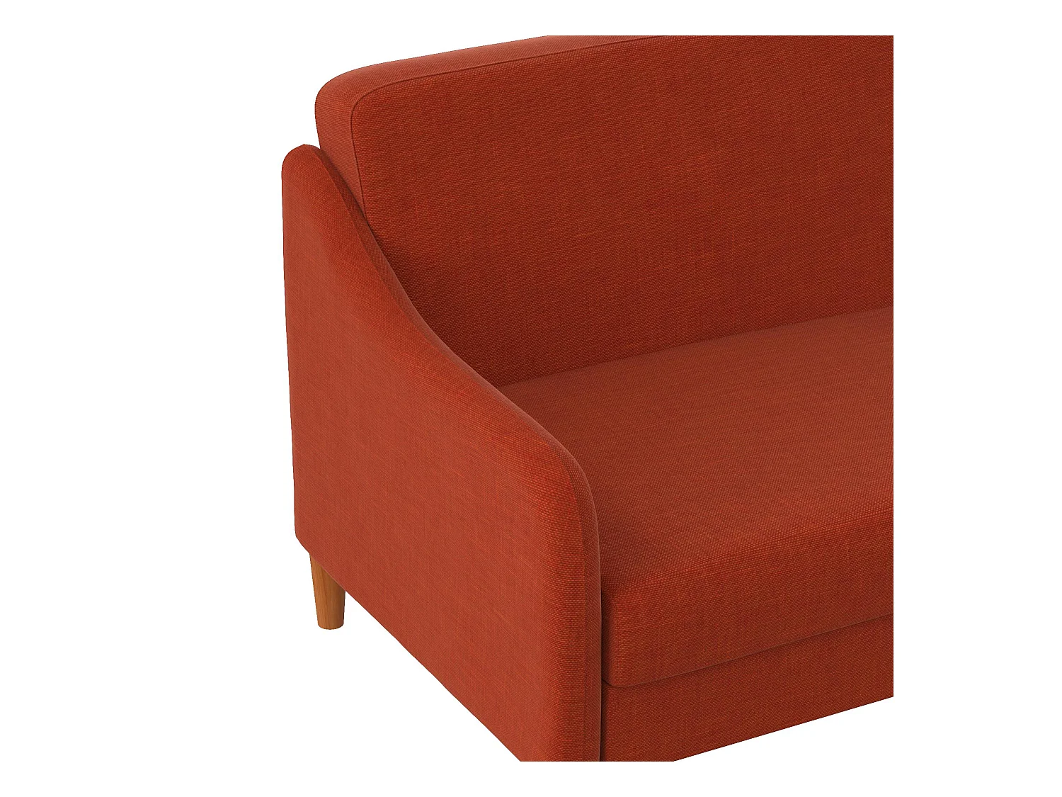 Jasper | Canapé-lit 3 places en lin orange