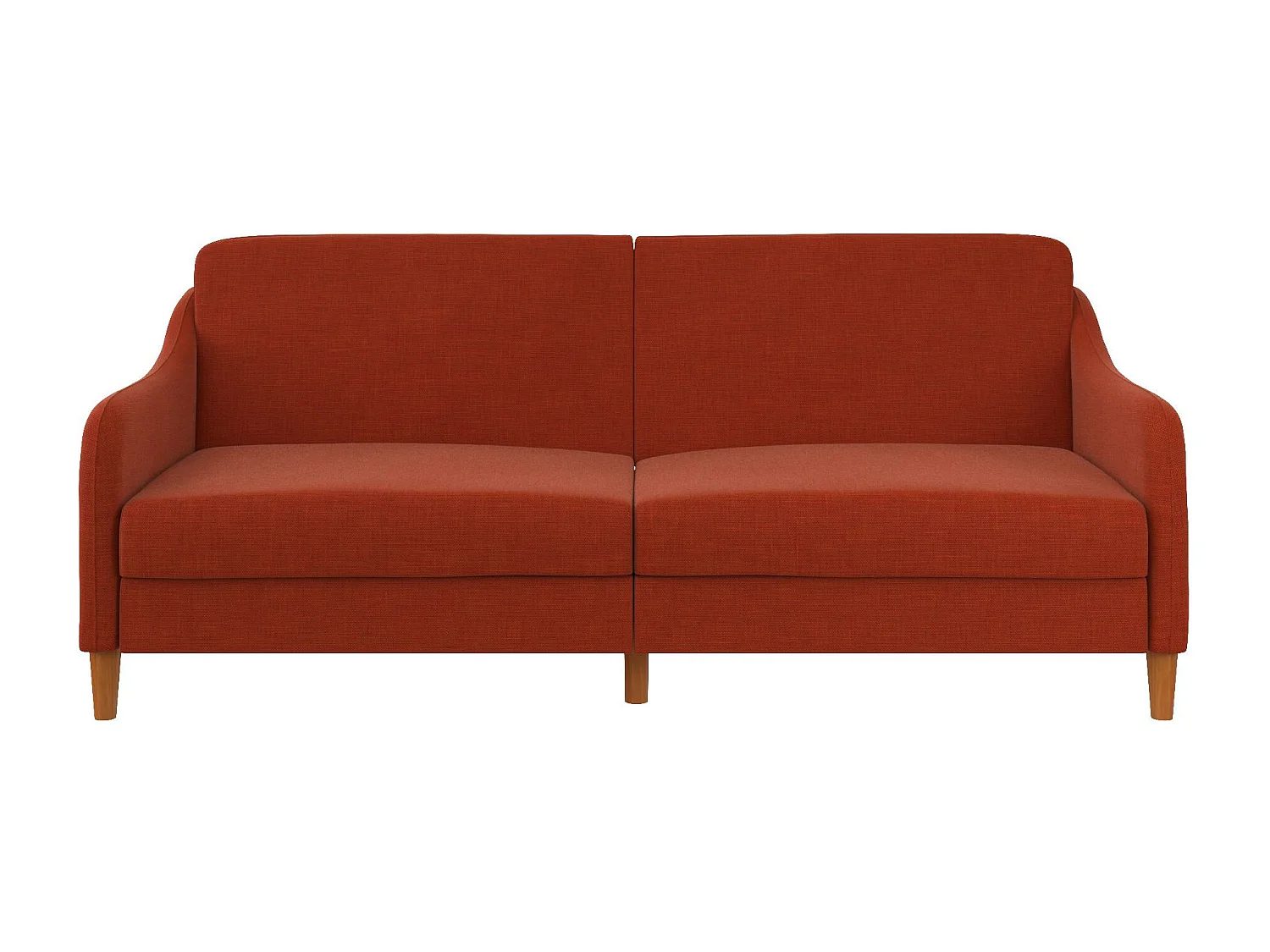 Jasper | Canapé-lit 3 places en lin orange