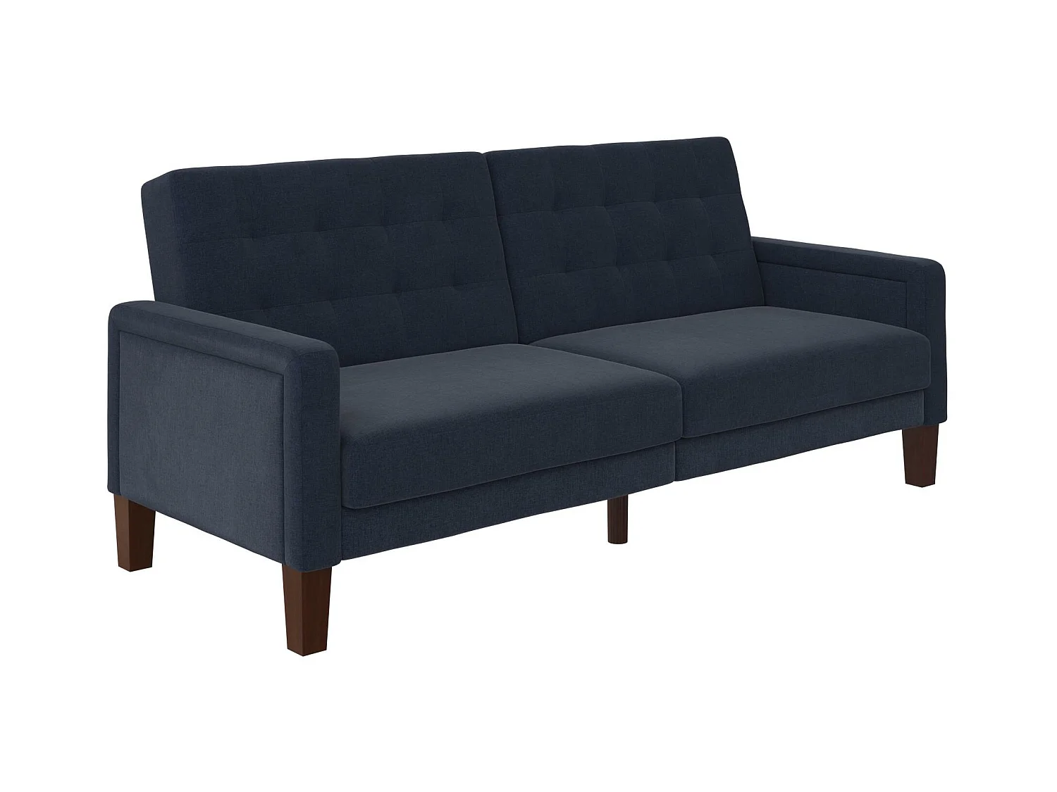 Porter | Canapé lit 3 places en lin bleu marine