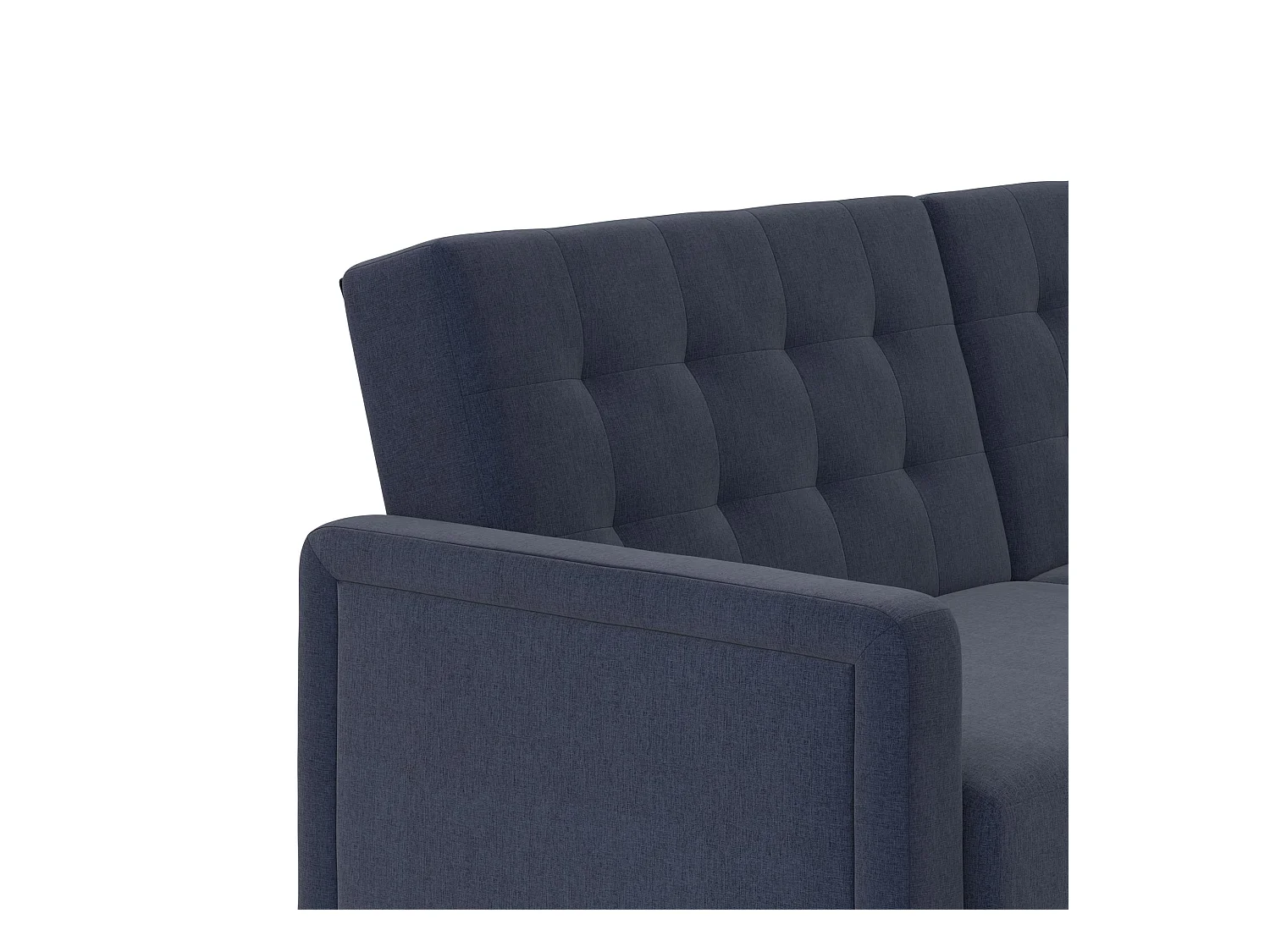 Porter | Canapé lit 3 places en lin bleu marine