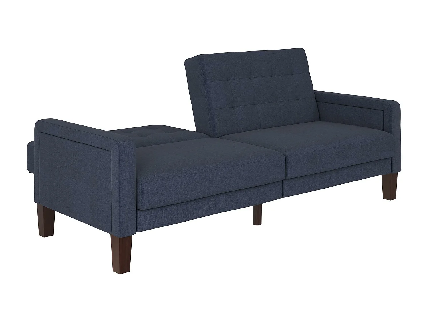 Porter | Canapé lit 3 places en lin bleu marine