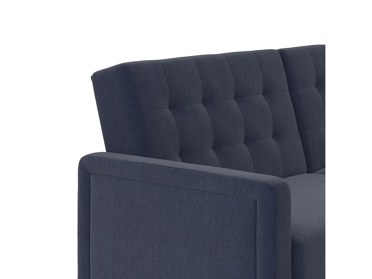 Porter | Canapé lit 3 places en lin bleu marine