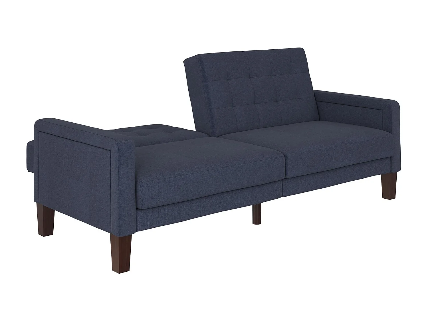 Porter | Canapé lit 3 places en lin bleu marine