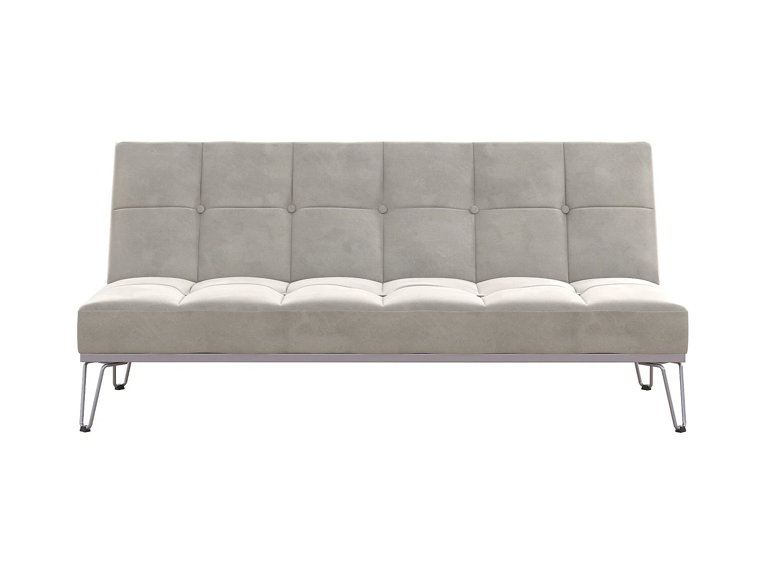 Elle | Canapé-lit 3 places en gris velours