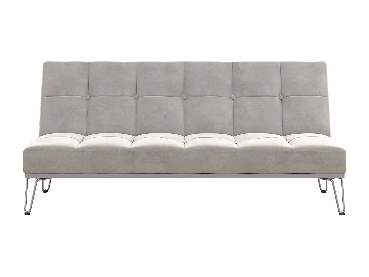 Elle | Canapé-lit 3 places en gris velours