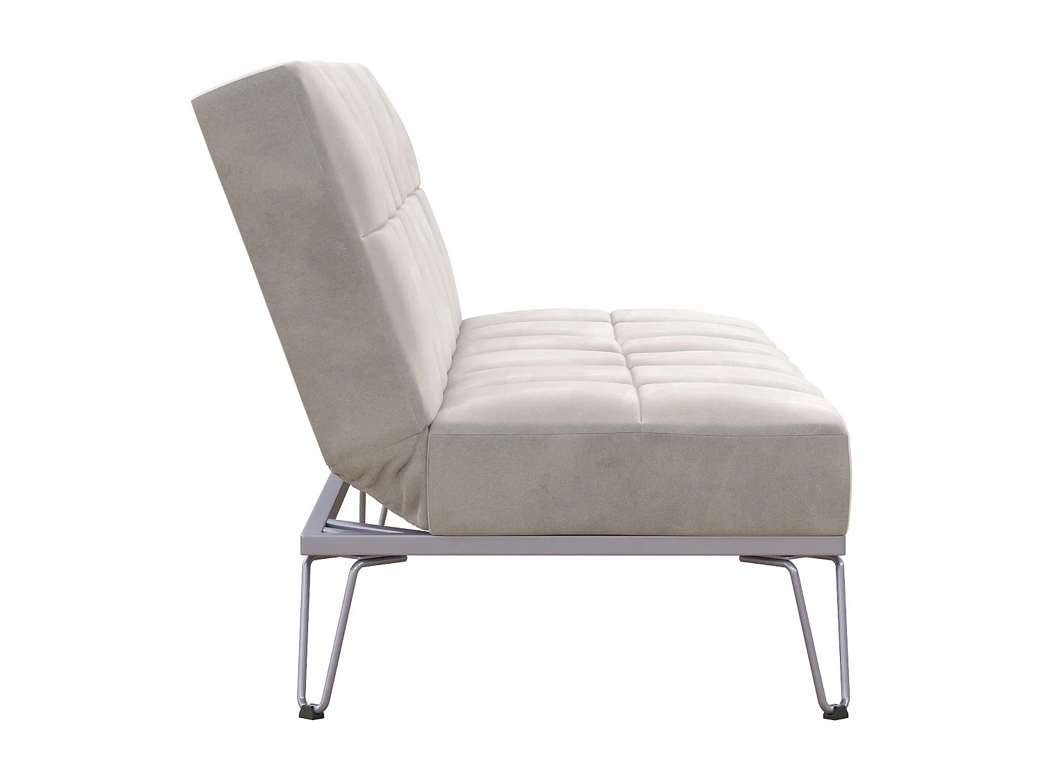 Elle | Canapé-lit 3 places en gris velours