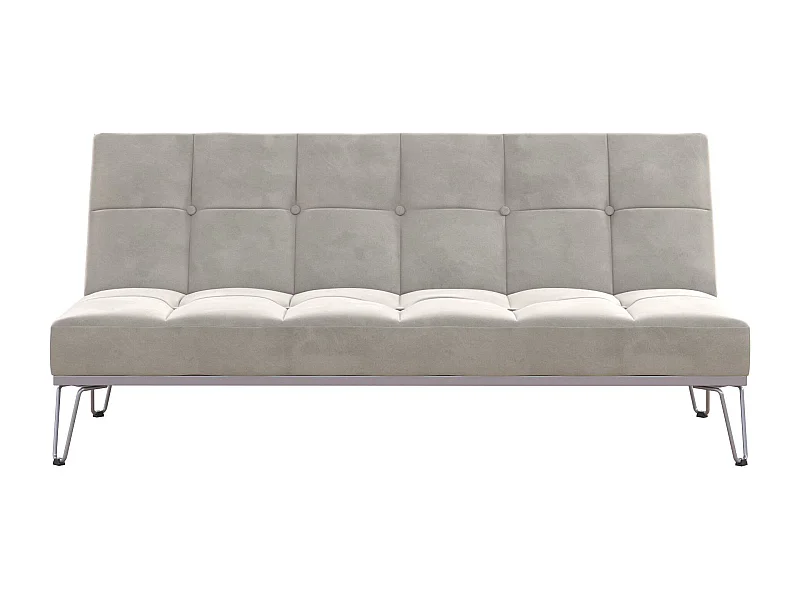 Elle | Canapé-lit 3 places en gris velours