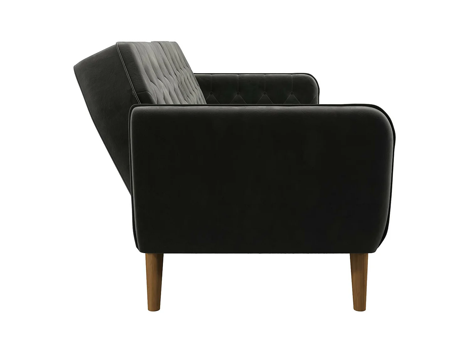 Sofá Cama 3 Plazas en Terciopelo Gris