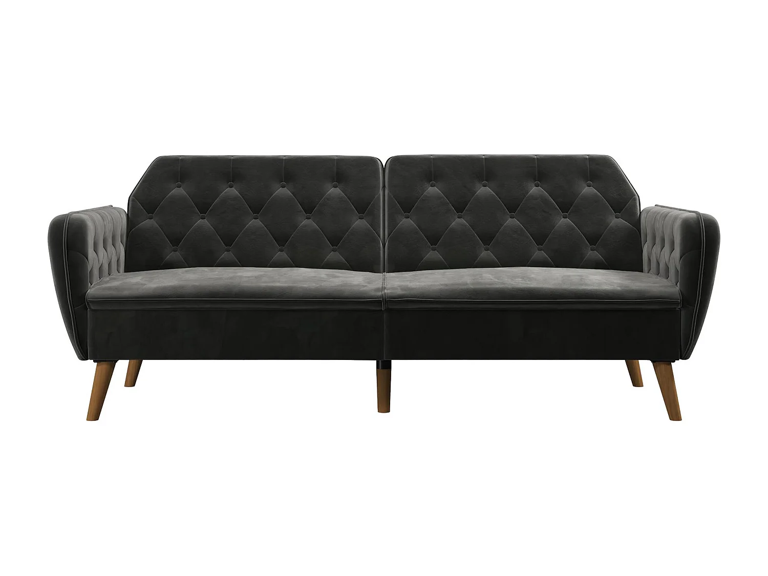 Tallulah | Canapé-lit 3 places en gris velours