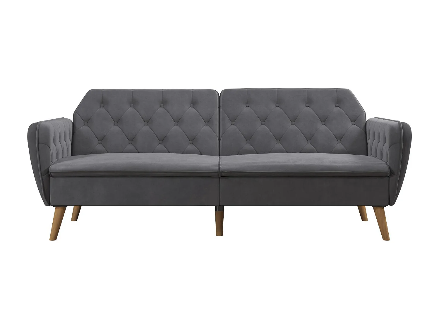 Schlafsofa 3 Sitze in Velvet Grau