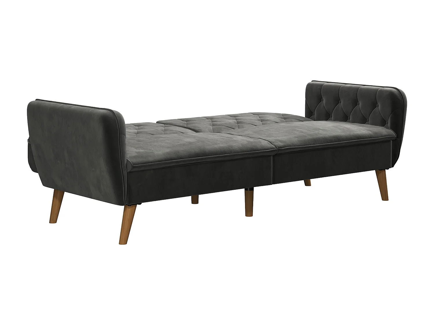 Schlafsofa 3 Sitze in Velvet Grau
