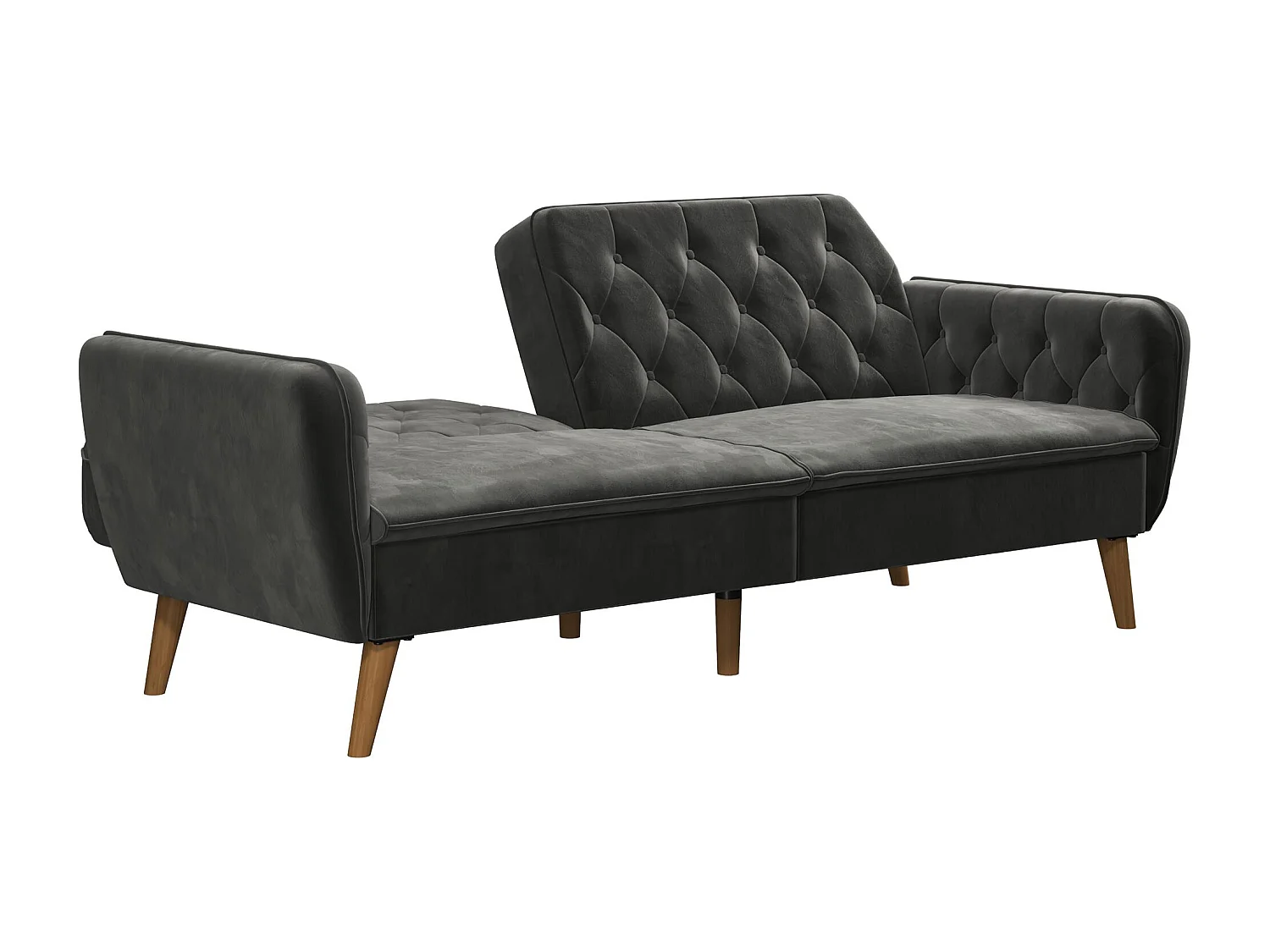 Schlafsofa 3 Sitze in Velvet Grau