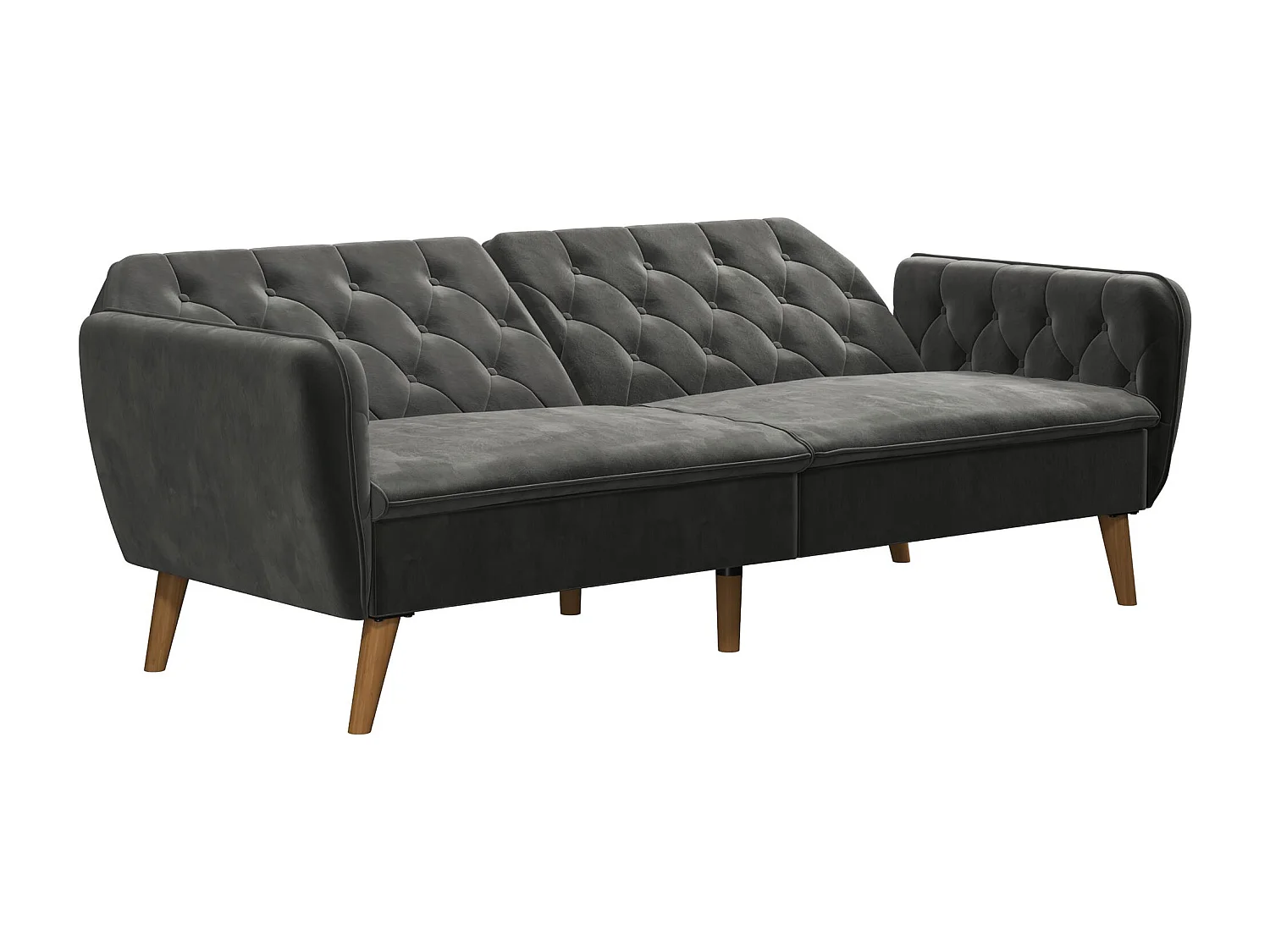 Schlafsofa 3 Sitze in Velvet Grau