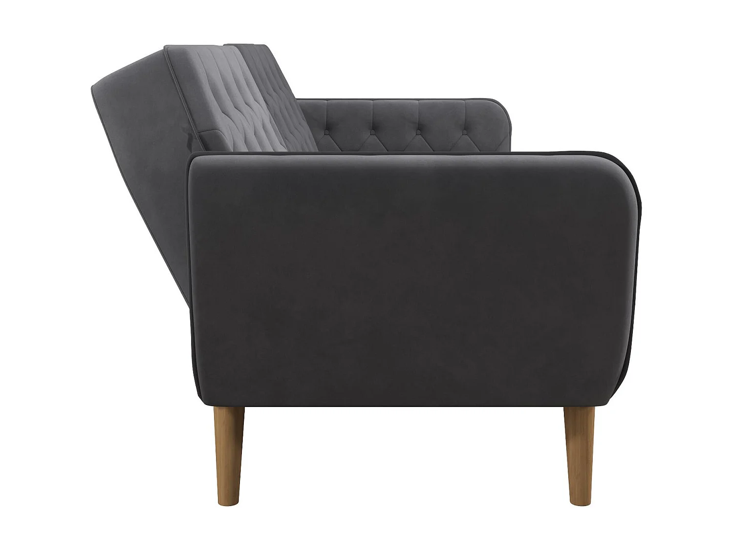 Schlafsofa 3 Sitze in Velvet Grau