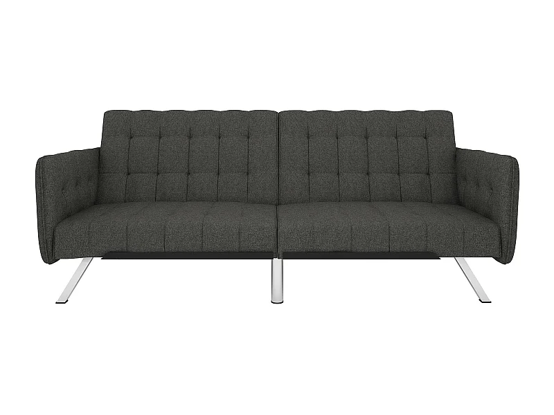 Divano letto 3 posti in grigio lino