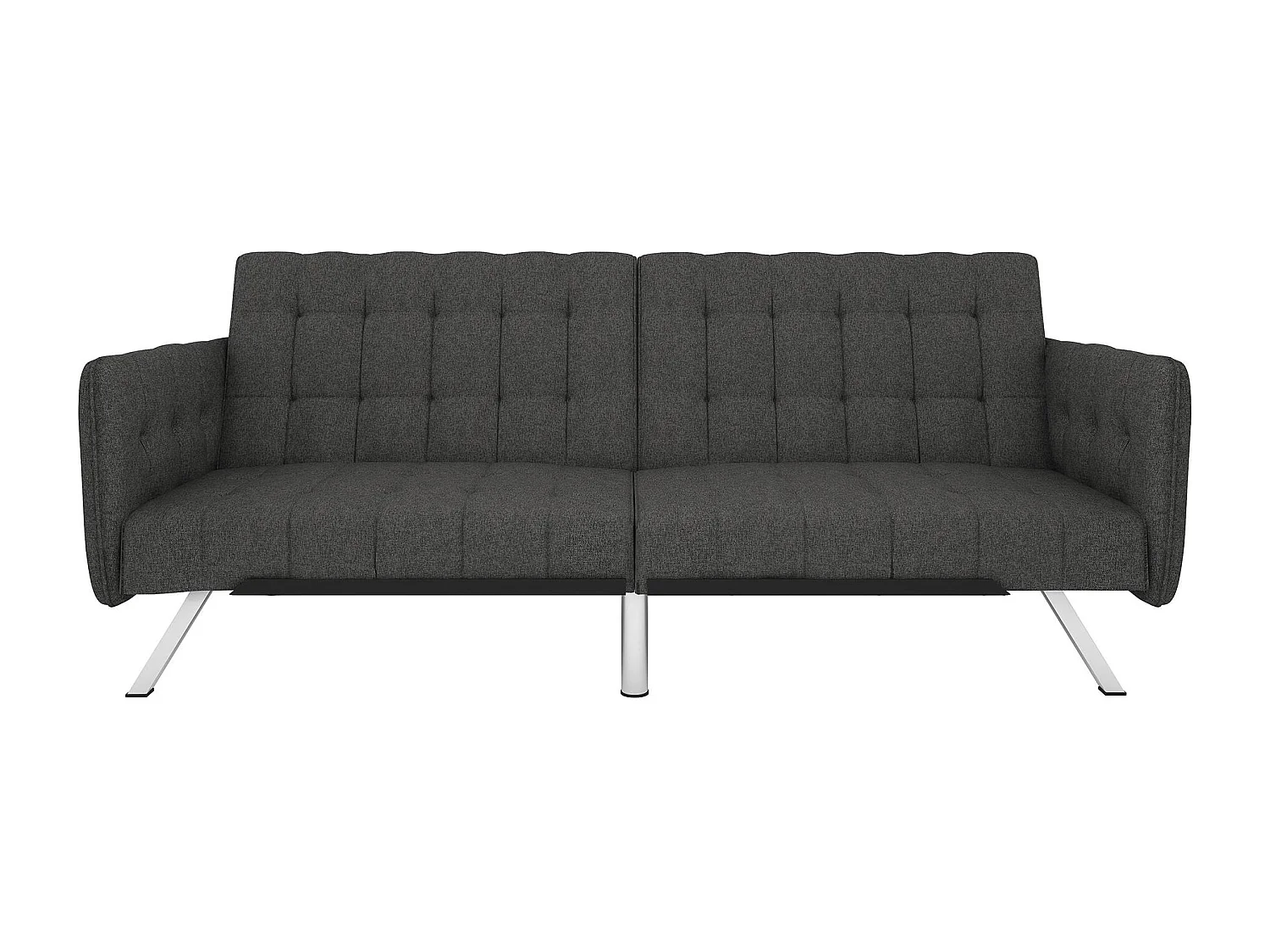 Schlafsofa 3 Sitze in Leinen Grau