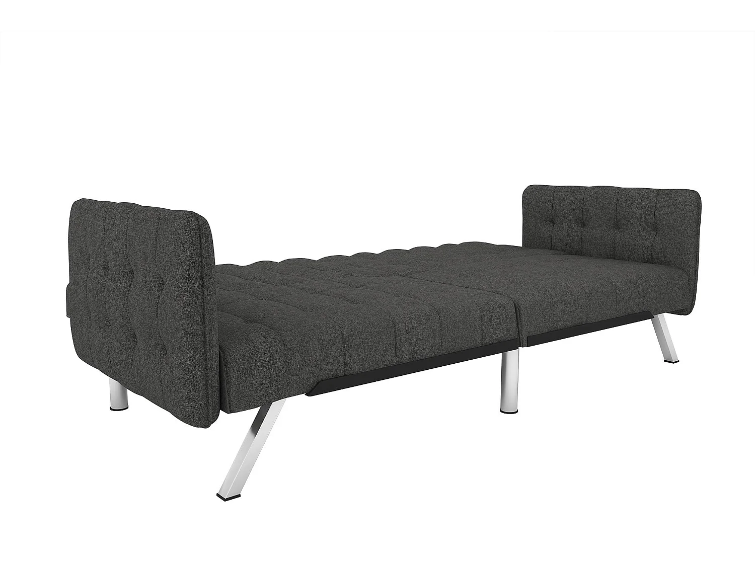 Schlafsofa 3 Sitze in Leinen Grau