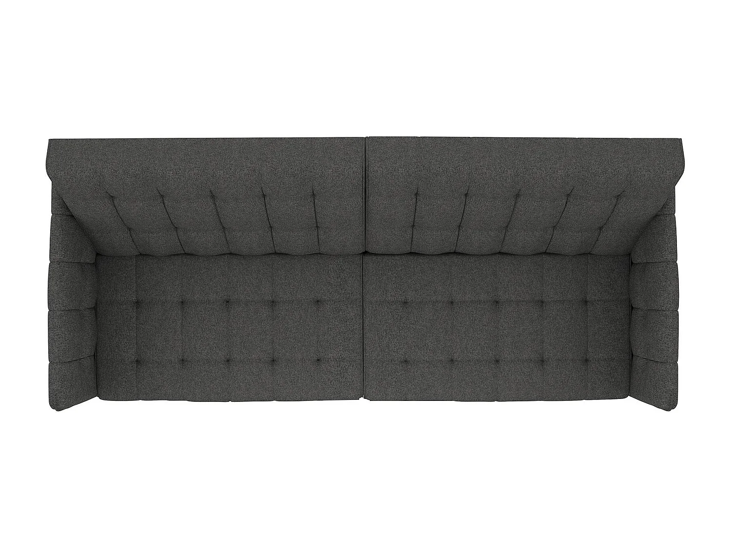 Schlafsofa 3 Sitze in Leinen Grau