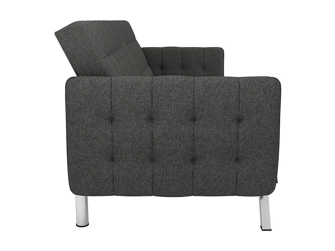 Schlafsofa 3 Sitze in Leinen Grau