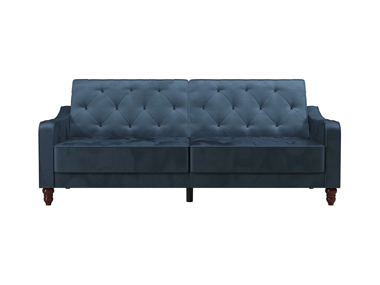 Vintage Tufted | Canapé-lit 3 places en bleu velours