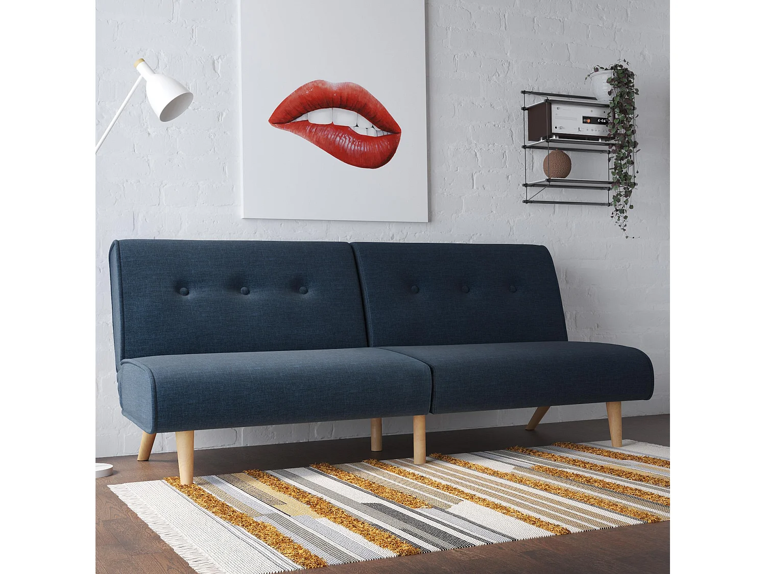 Palm Springs | Canapé convertible 3 places n Linen Blue