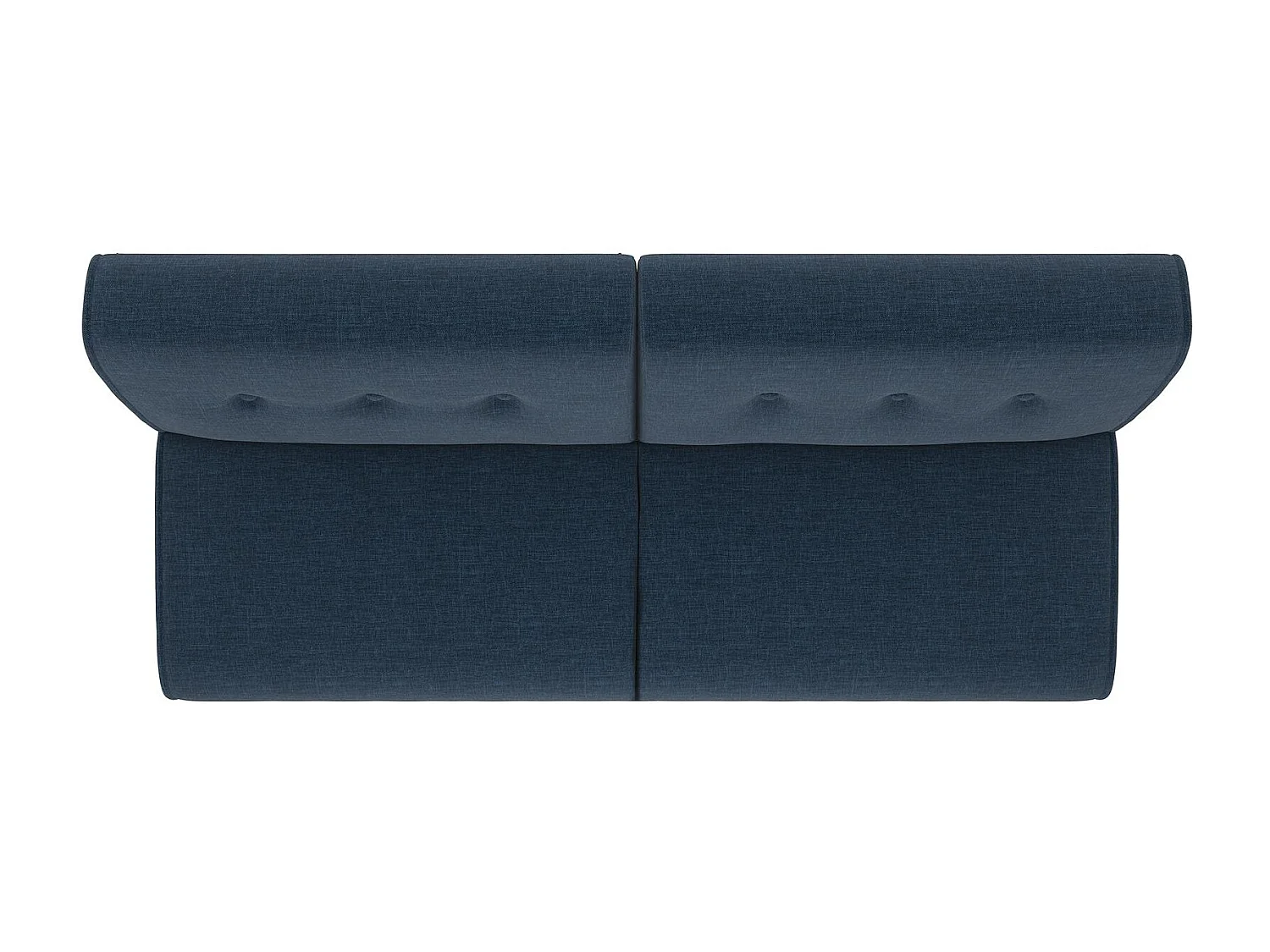 Schlafsofa 3 Sitze n Leinen Blau