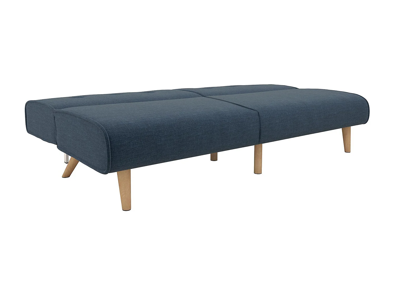 Schlafsofa 3 Sitze n Leinen Blau