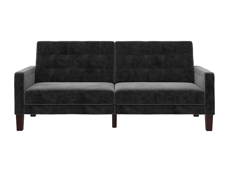 Porter | Canapé-lit 3 places en gris velours