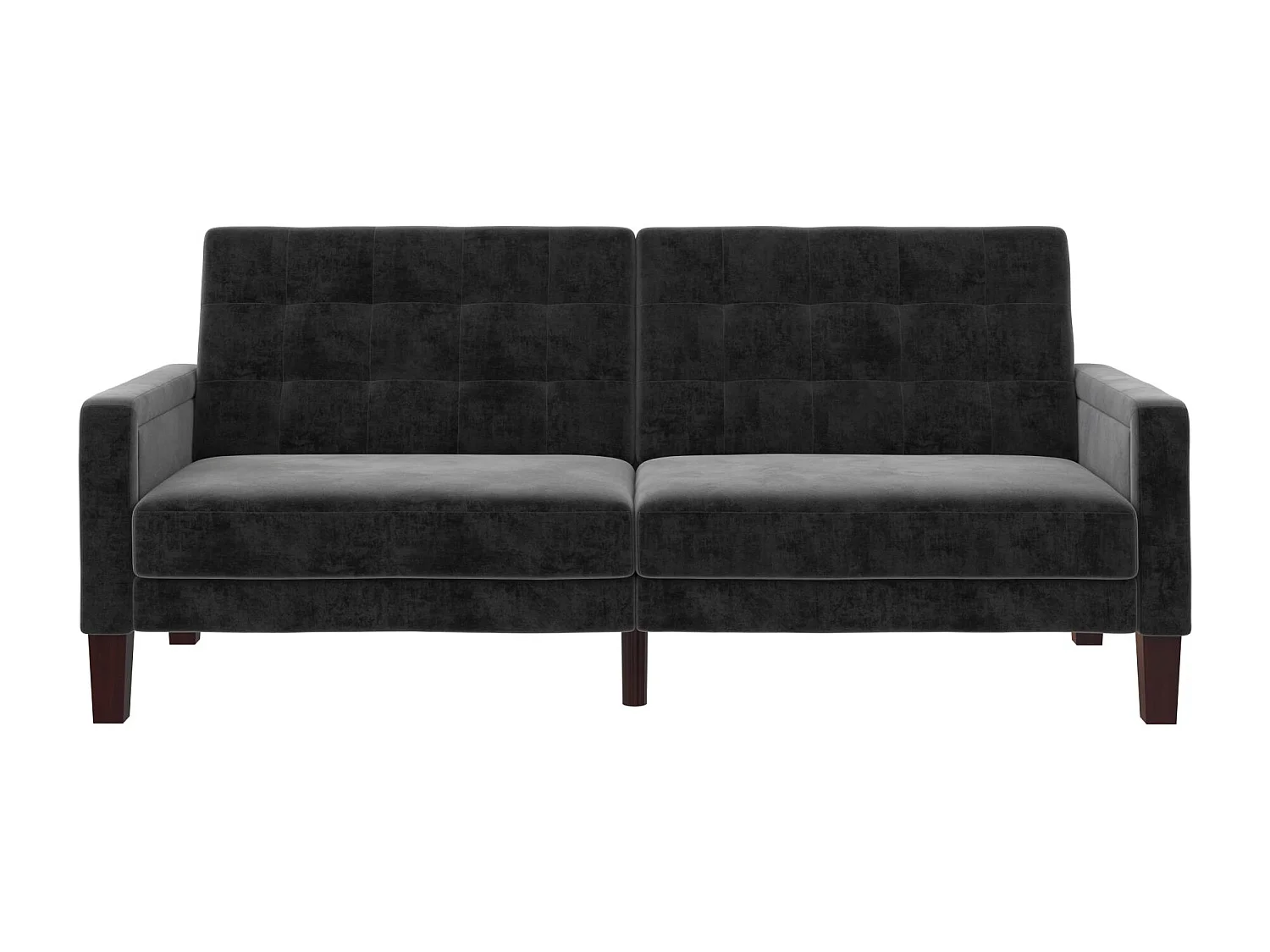 Porter | Canapé-lit 3 places en gris velours