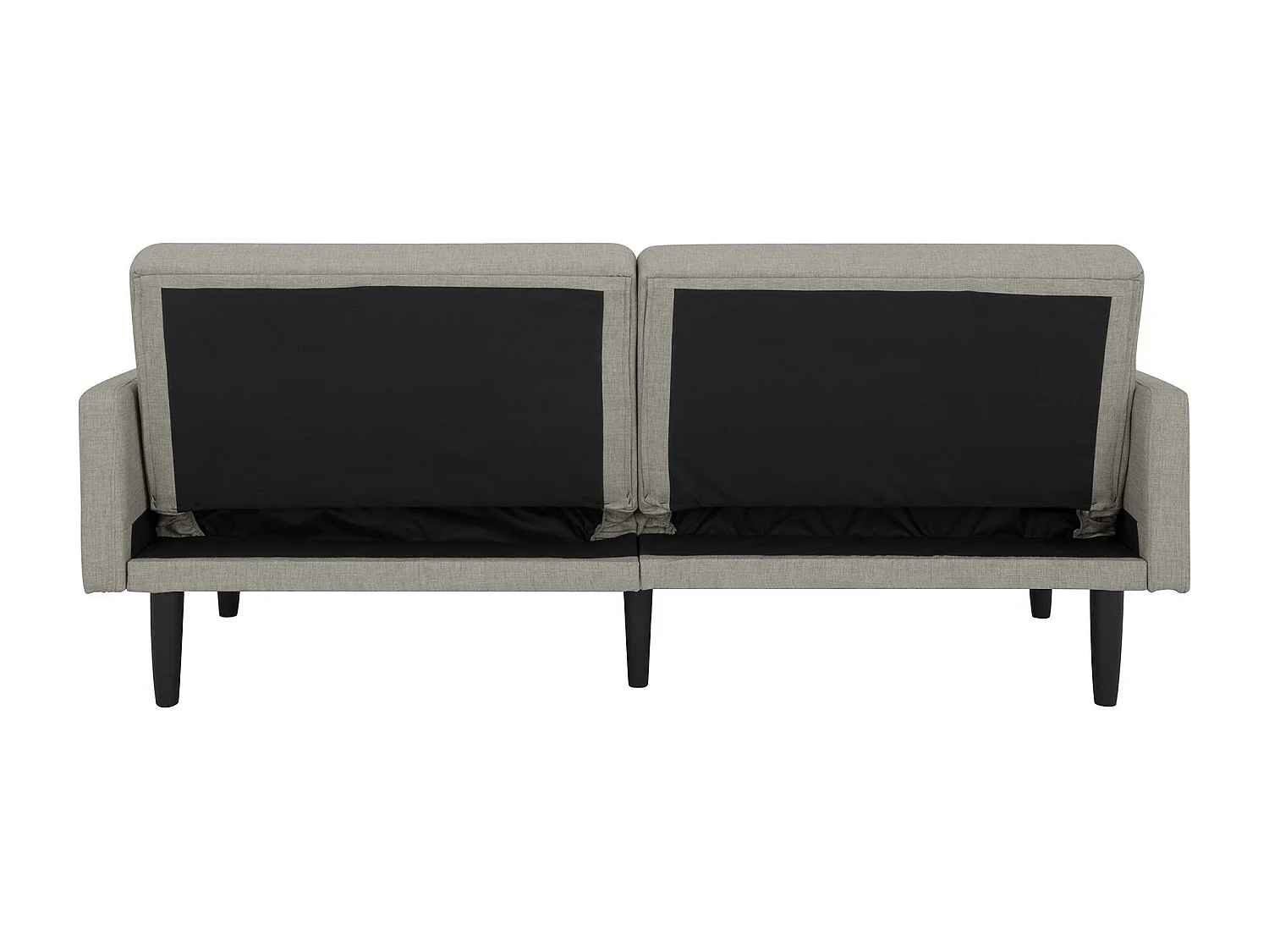 Schlafsofa 3 Sitze in Leinen Grau