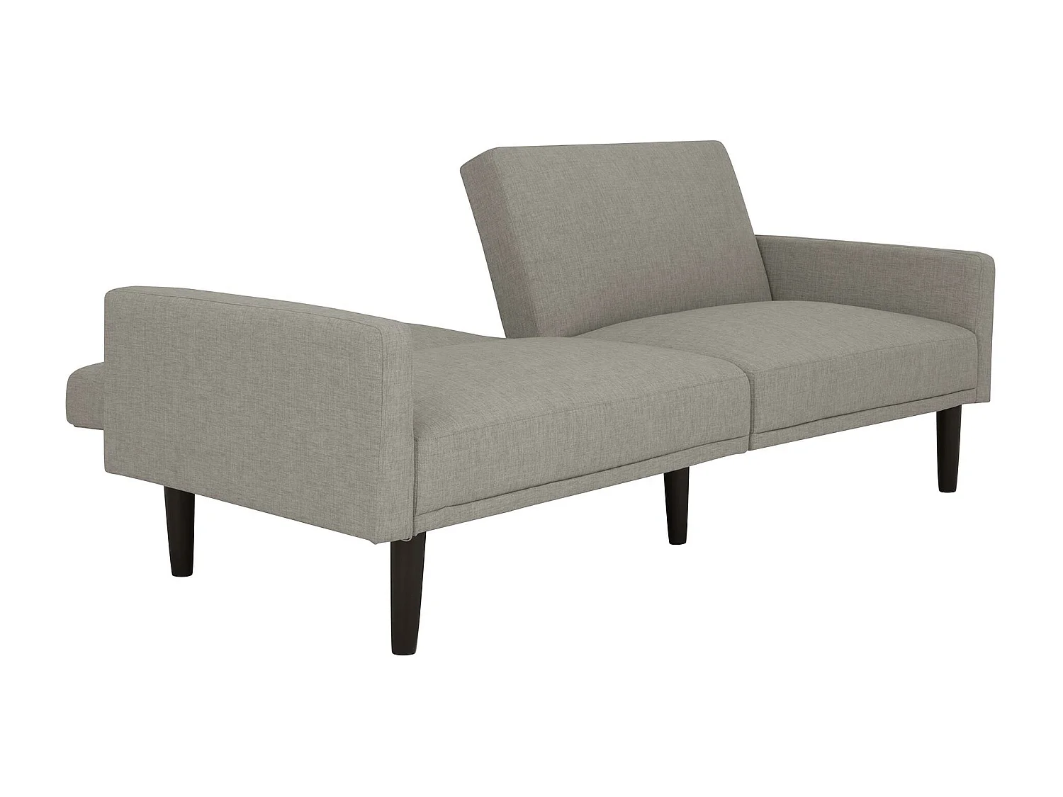 Schlafsofa 3 Sitze in Leinen Grau
