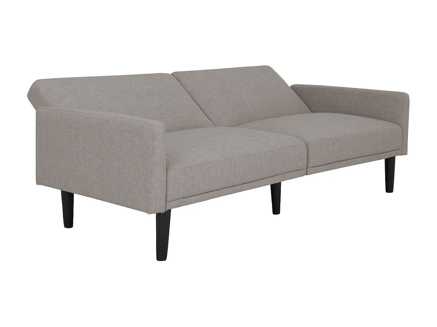 Schlafsofa 3 Sitze in Leinen Grau