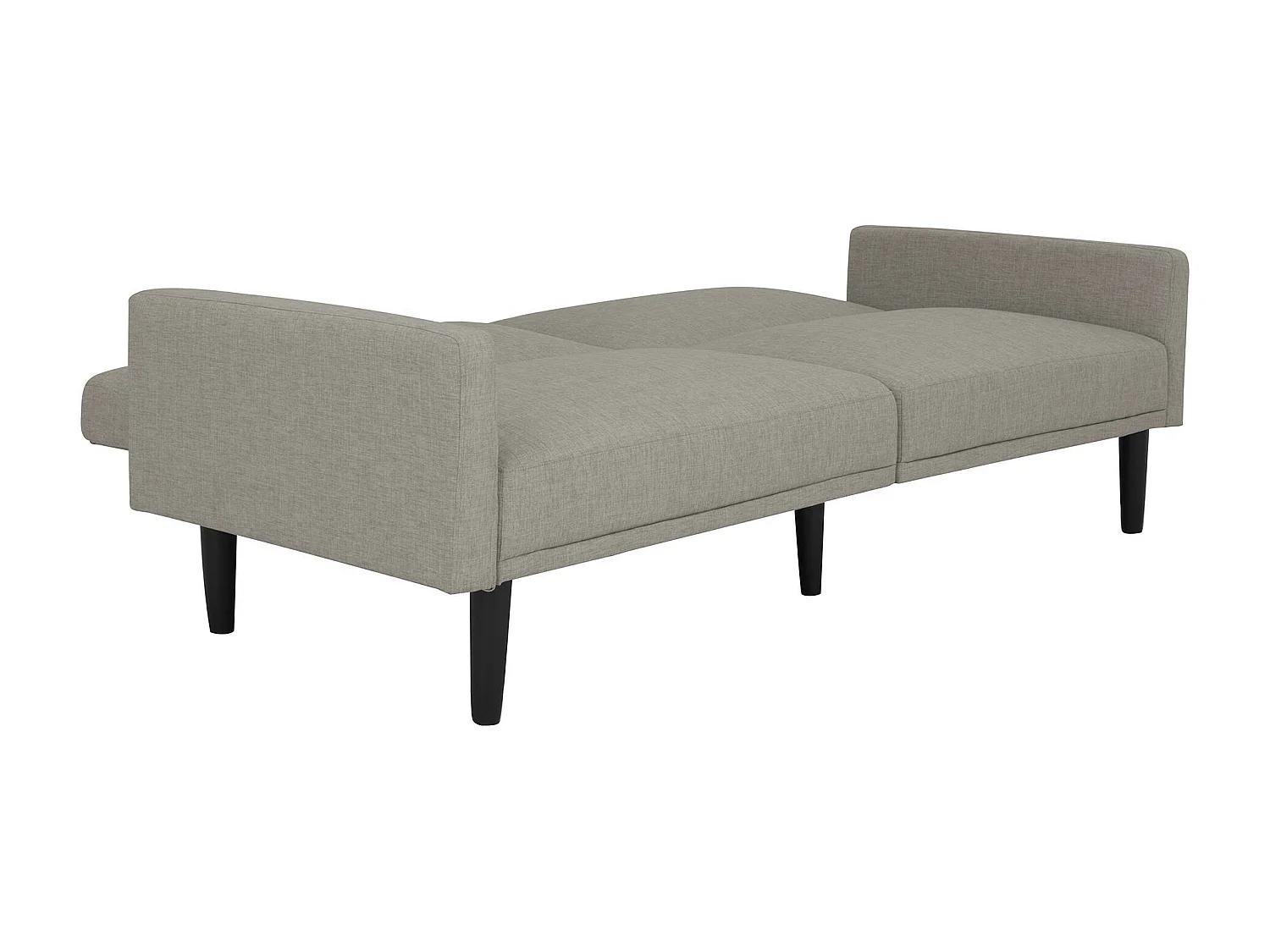 Schlafsofa 3 Sitze in Leinen Grau