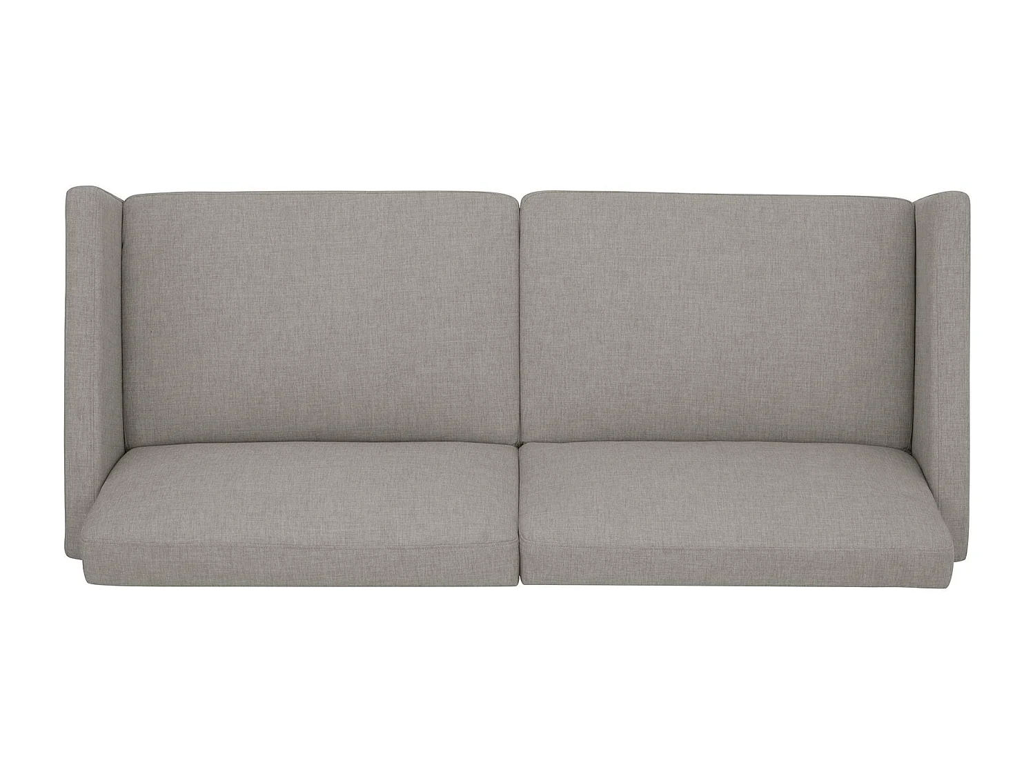 Schlafsofa 3 Sitze in Leinen Grau