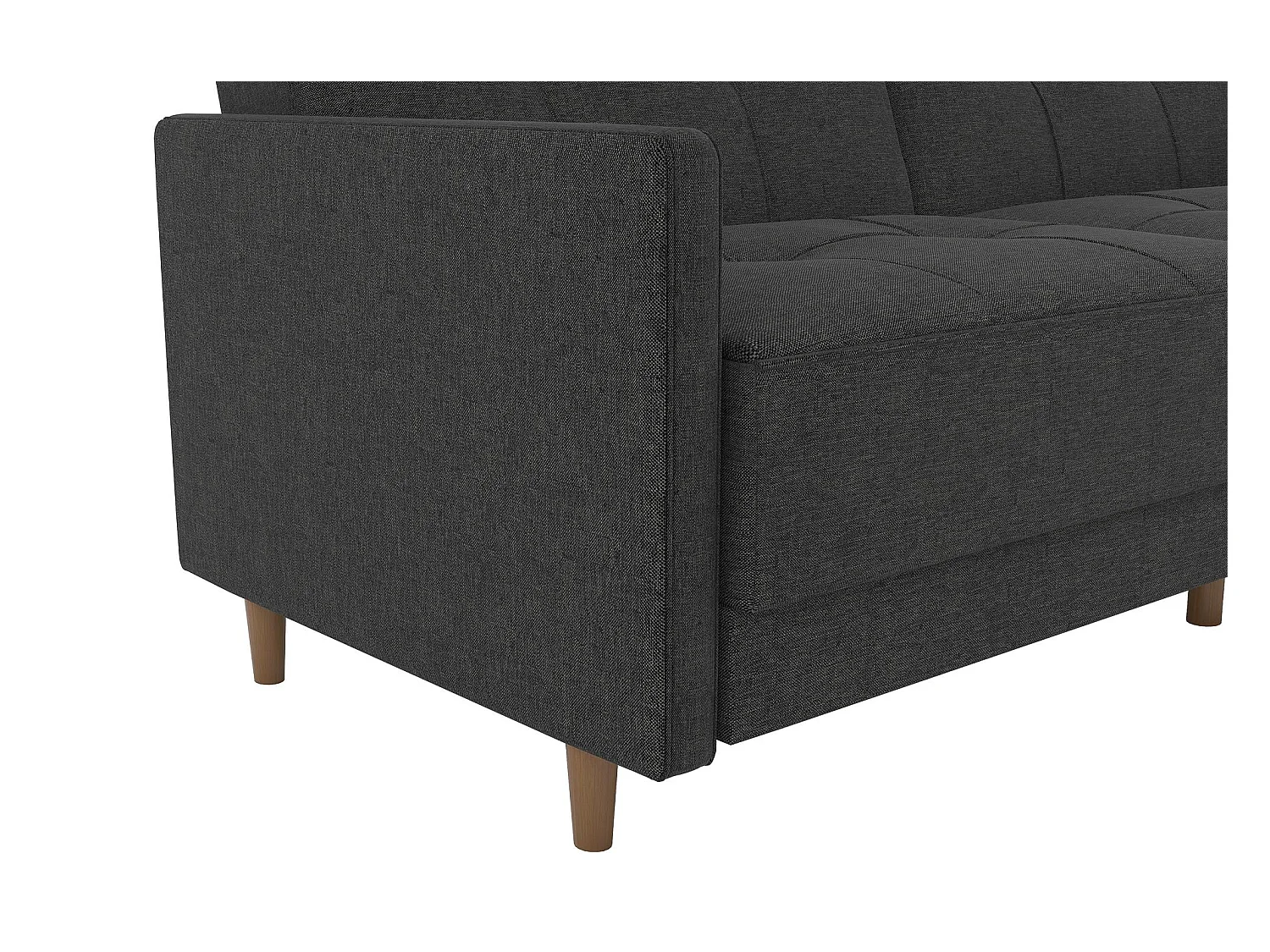 Andora | Canapé-lit 3 places en gris lin