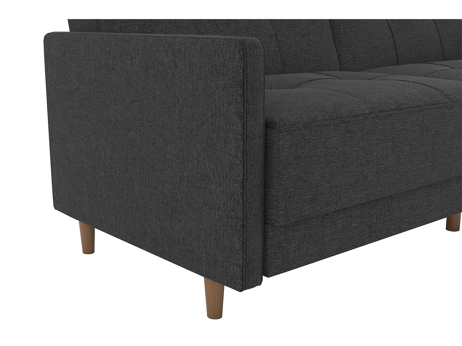 Andora | Canapé-lit 3 places en gris lin