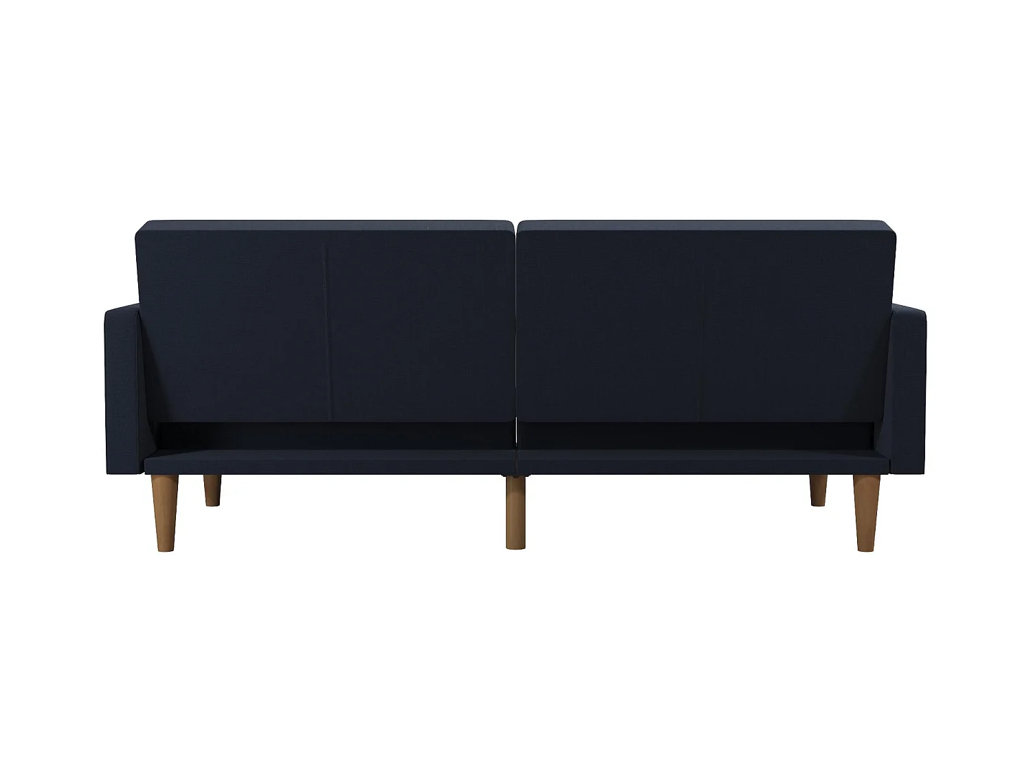 Channel Tufted | Canapé lit 3 places en lin bleu marine