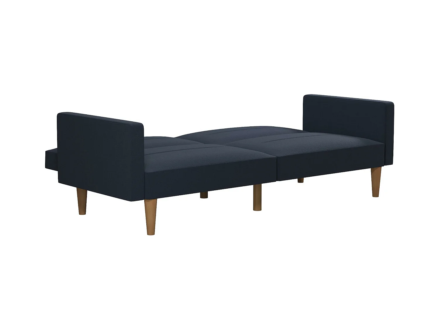 Channel Tufted | Canapé lit 3 places en lin bleu marine